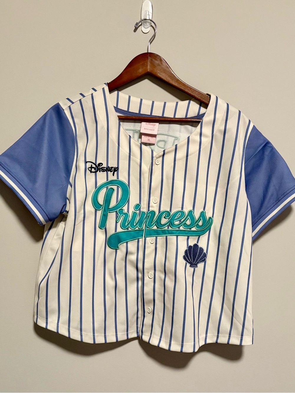 Disney Princess Ariel Women's Cropped Baseball Jersey — BoxLunch Exclusive